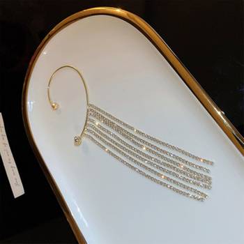 Gold diamond ear-cuffs Multi Strand Gold Plated Ear Cuff 3