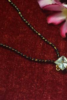 Designer single Stone Diamond Mangalsutra