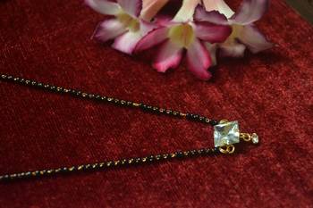 Designer single Stone Diamond Mangalsutra 2