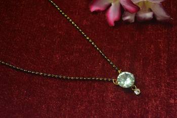 Designer single Stone Diamond Mangalsutra 1