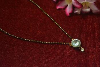 Designer single Stone Diamond Mangalsutra 2