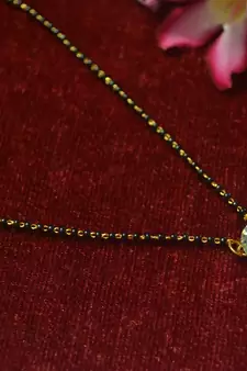 Designer single Stone Diamond Mangalsutra