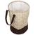 Laundry Bag Laundry Basket Storage Organiser Flower Printed Waterproff Non-Woven  Handles.(Brown)
