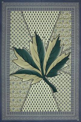 JAIPUR FABRIC Croton Green Queen Size Pure Cotton Single Bedsheet with 2 Pillow Covers 2