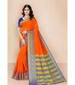orange gadwal cotton sarees