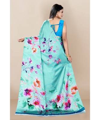 blue Japan Satin Sarees 3