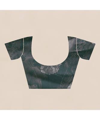 black indigo Japan Satin Sarees 5