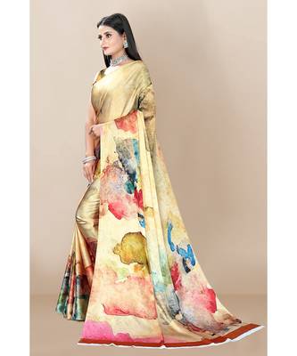 multicolor Japan Satin Sarees 2