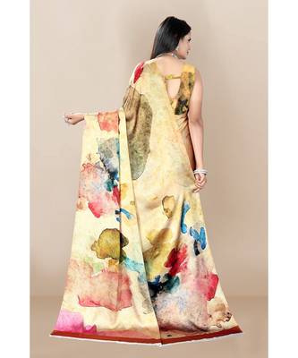 multicolor Japan Satin Sarees 3
