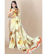 beige Japan Satin Sarees
