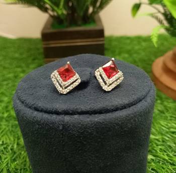 Red earrings 1
