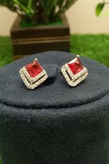 Red earrings