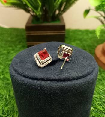 Red earrings 2