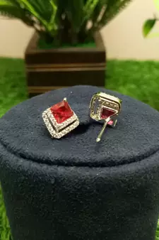 Red earrings