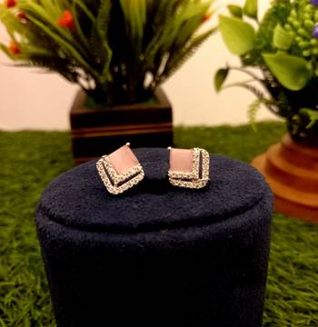 Pink earrings 1