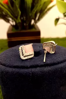 Pink earrings