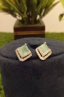 Green earrings