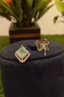 Green earrings