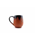 Esvar Stonecraft Handmade Ceramic Cotted Terracotta Coffee Mug with Traditional Bricks Design