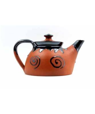 Esvar Stonecraft Handmade Ceramic Cotted Terracotta Coffee Or Tea Cattel with Dynamic Colour 1