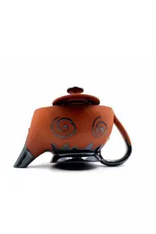 Esvar Stonecraft Handmade Ceramic Cotted Terracotta Coffee Or Tea Cattel with Dynamic Colour