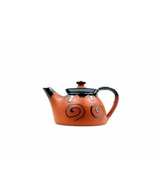 Esvar Stonecraft Handmade Ceramic Cotted Terracotta Coffee Or Tea Cattel with Dynamic Colour 4