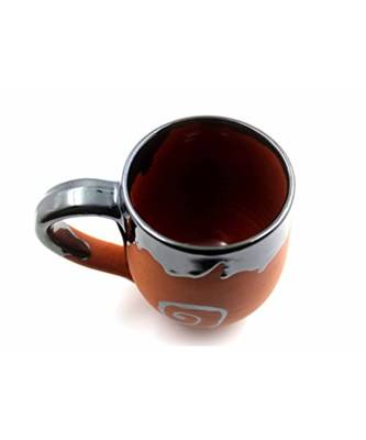 Esvar Stonecraft Handmade Ceramic Cotted Terracotta Coffee Mug With Dynamic Colour 1