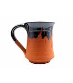 Esvar Stonecraft Handmade Ceramic Cotted Terracotta Coffee Mug With Traditional Bricks Design