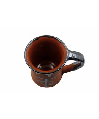 Esvar Stonecraft Handmade Ceramic Cotted Terracotta Coffee Mug with Dynamic Colour 2