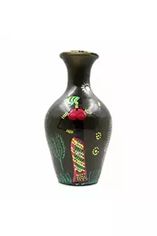 ESVAR STONECRAFT Present A Terracotta Multicoloured Flower Vase With Dynamic Hand Crafted Design