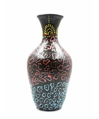 ESVAR STONECRAFT Present A Terracotta Multicoloured Flower Vase with Delightful Hand Crafted Design 2