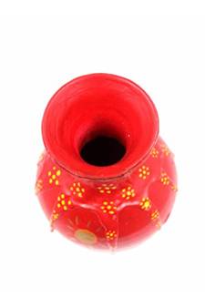 ESVAR STONECRAFT Present A Terracotta Flower Vase Of Red Colour
