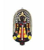ESVAR STONECRAFT Terracotta Hand Made Wall Hanging Of Durga With Mahisasur