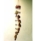 ESVAR STONECRAFT Present A Terracotta Ceramic Coated Green Wind Chimes With (SEVEN BELLS)