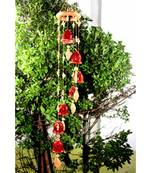 ESVAR STONECRAFT Present A Terracotta Ceramic Coated Red Wind Chimes With (SEVEN BELLS)