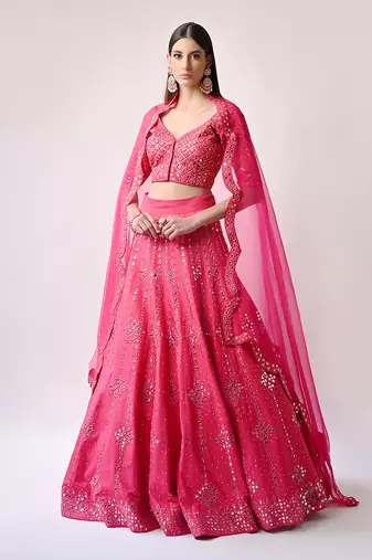 Rani Hand Embroidered Lehenga Set
