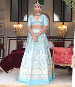 Blue Banarasi Lehenga 