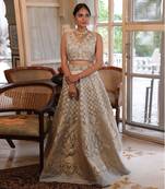 Silver Embroidered Lehenga Set