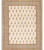 Tripok Tree Peacock Indian Tradition  Cotton King Size Luxury Bed Sheet 2 Pilow Covers