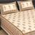 Tripok Tree Peacock Indian Tradition  Cotton King Size Luxury Bed Sheet 2 Pilow Covers