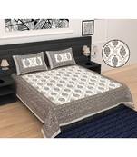 Sanctuary Bedsheet Sanctuary Indian Tradition  Cotton King Size Luxury Bed Sheet With 2 Pilow Covers