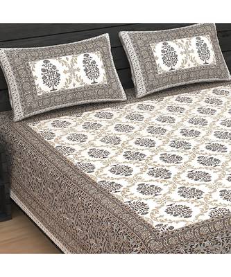 Sanctuary Bedsheet Sanctuary Indian Tradition  Cotton King Size Luxury Bed Sheet With 2 Pilow Covers 3