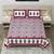 Portezer Bedsheet Port Design Broad Border Indian Tradition  Cotton King Size Luxury Bed Sheet With 2 Pilow Covers