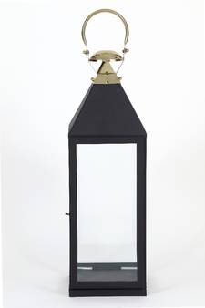 Decorous Candle Lantern Handcrafted Luxury Design with Black Texture Touch Christmas Candle Lantern