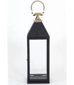 Decorous Candle Lantern Handcrafted Luxury Design with Black Texture Touch Christmas Candle Lantern