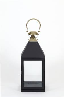 Decorous Candle Lantern Handcrafted Luxury Design with Black Texture Touch Christmas Candle Lantern