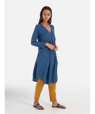 Suta Women's Multi Striped Pure Cotton Kurta Set without Duppata 5