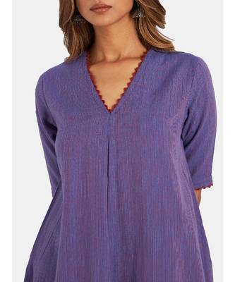 Suta Women's Multi Striped Pure Cotton Kurta Set without Duppata 1