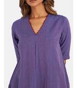 Suta Women's Multi Striped Pure Cotton Kurta Set without Duppata