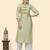 Vbuyz Women'S Hand Work Straight Viscose Pista Stitched Kurta